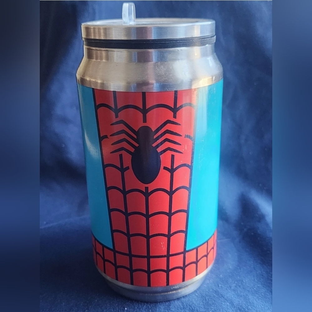 Hallmark - Spider-Man Soda Can Travel Mug 8 Oz Rare